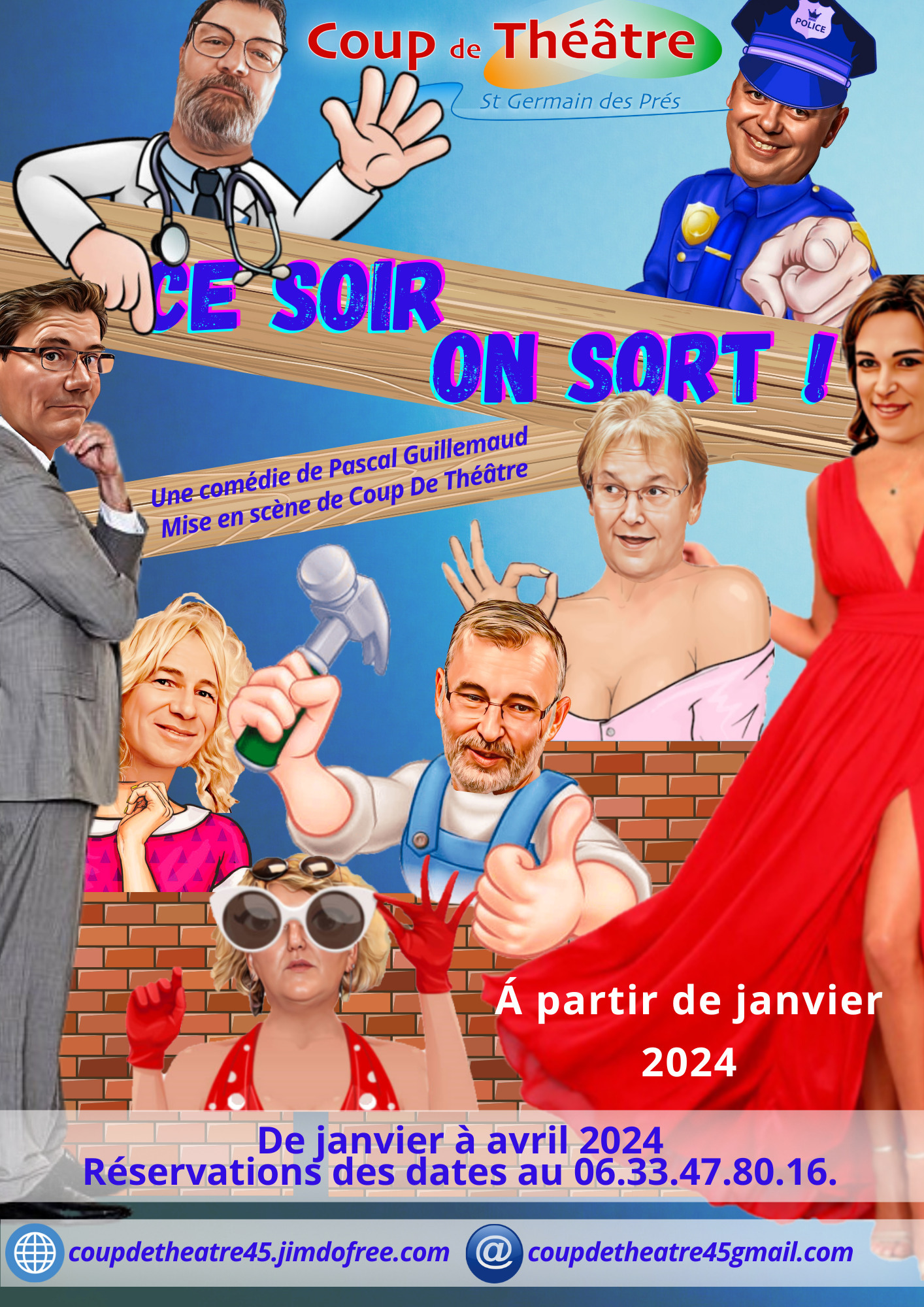 CE SOIR ON SORT - COMÉDIE DE PASCAL GUILLEMAUD