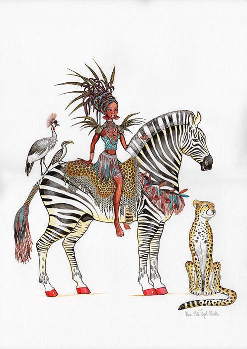 Dessins de Marie-Chloé Pujol-Mohatta