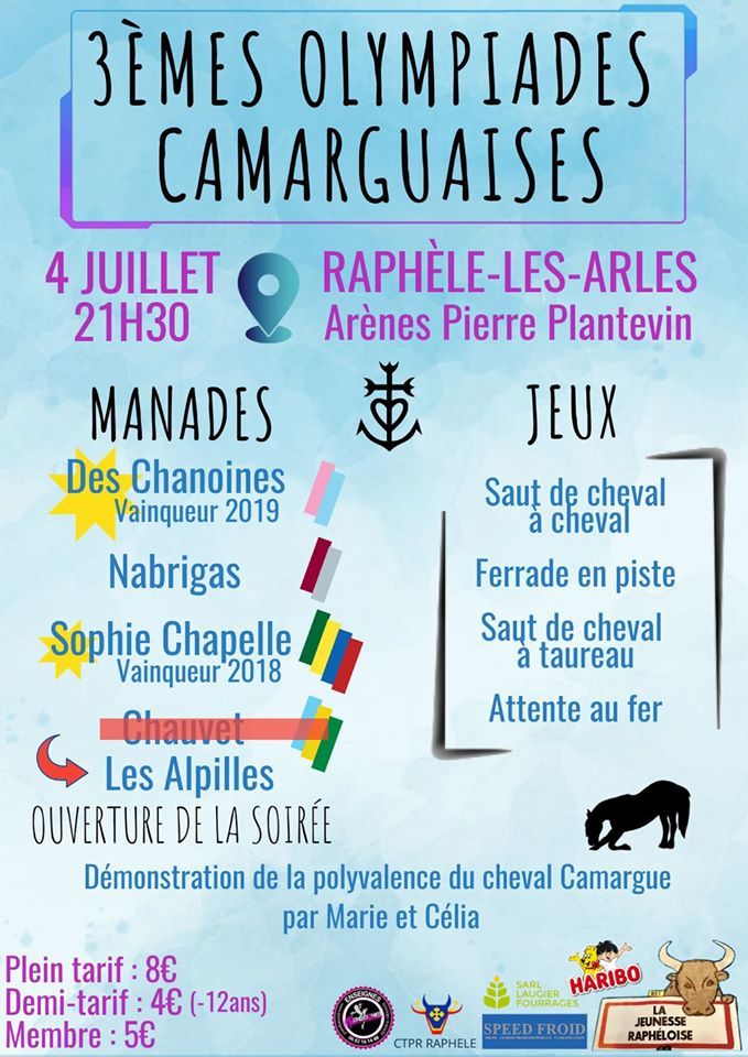 Démonstrations et jeux avec la participation de quatre manades