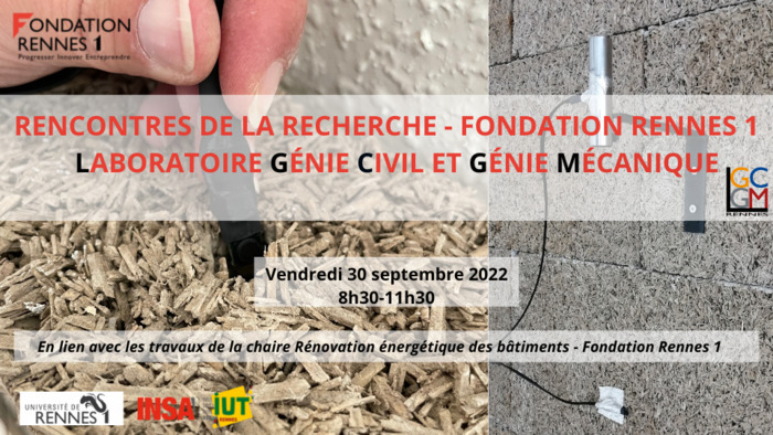 Rencontres de la Recherche #14 - Fondation Rennes 1 - Laboratoire de Génie Civil et Génie Mécanique