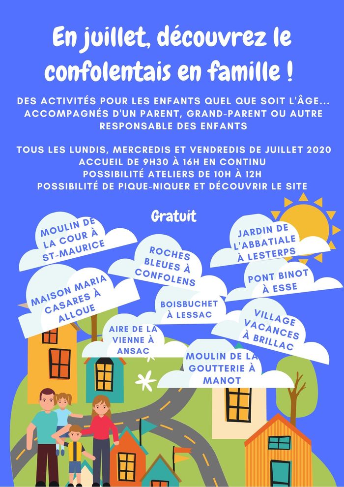 Découvrez le confolentais en famille en juillet