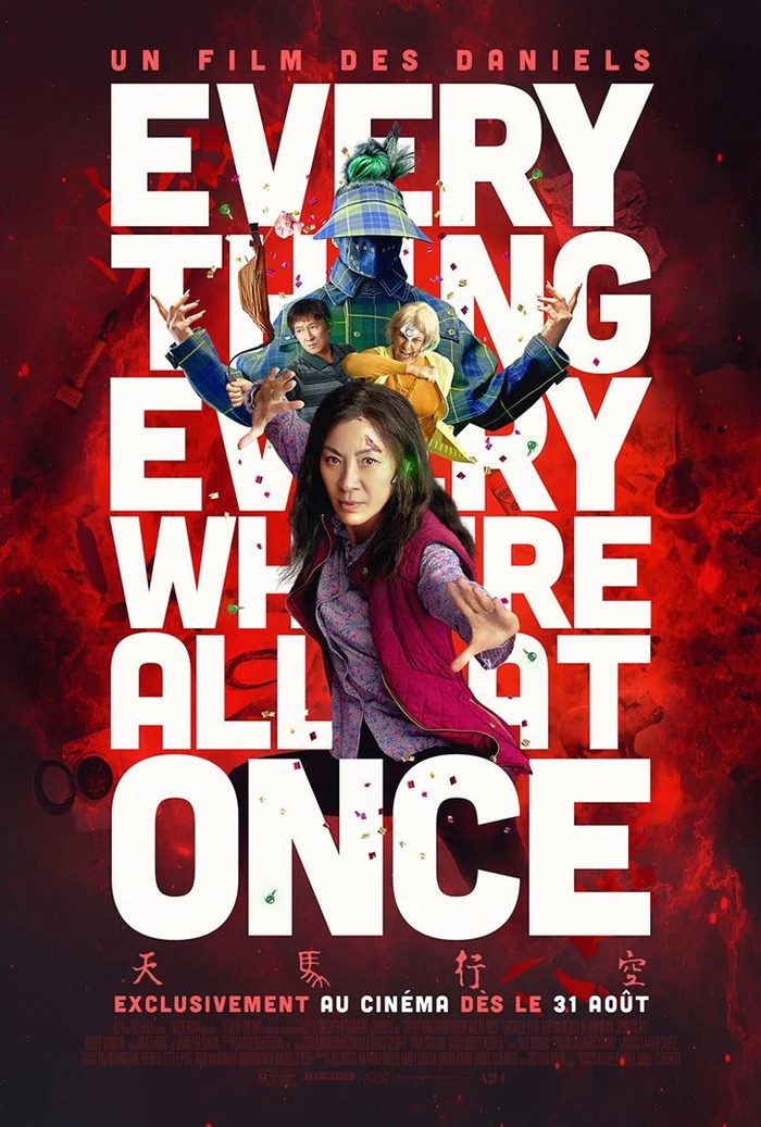 Science-fiction / Comédie de D.Schneinert et D. Kwan
            Avec Michelle Yeoh… États-Unis - 2022 - 2H19 - VOST