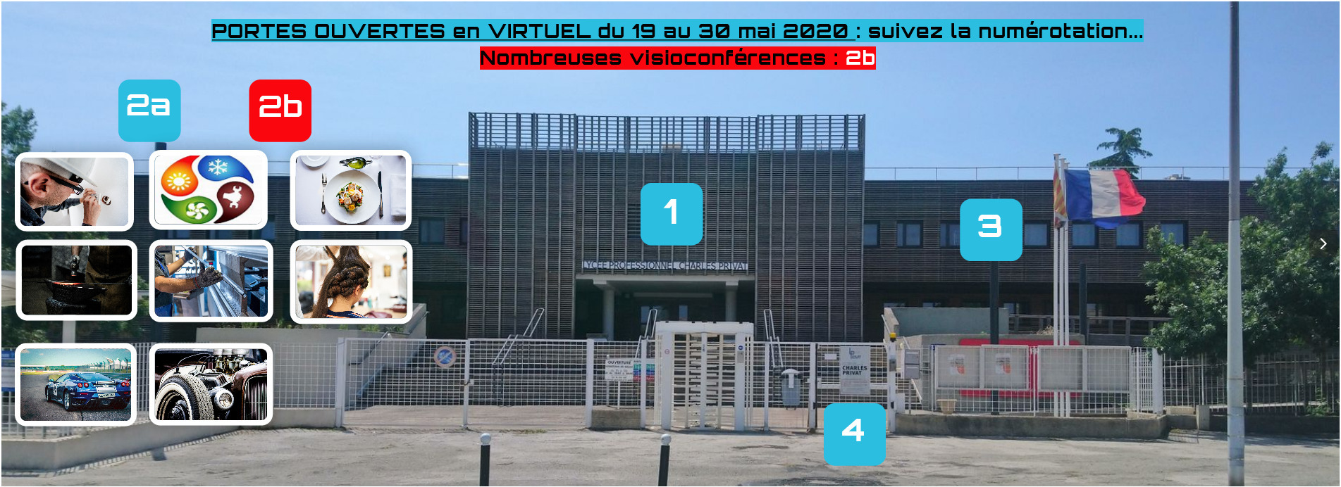 Portes Ouvertes Virtuelles les 19, 25 et 28 mai entre 16 et 20 heures