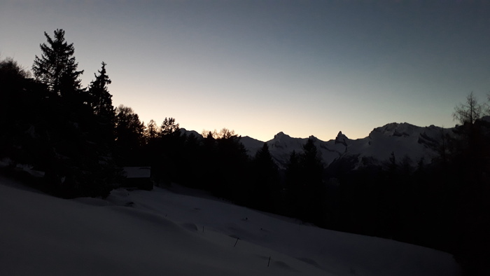 Randonnée en raquettes au clair de lune