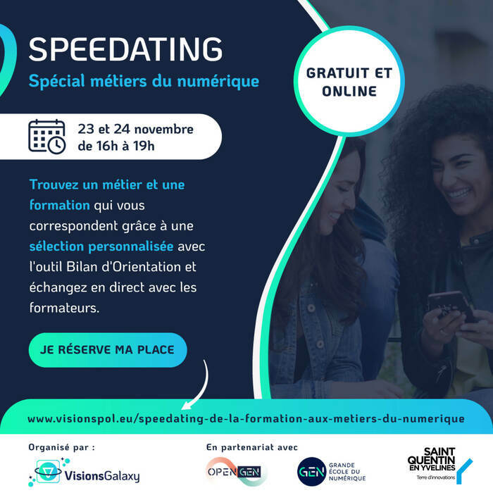 Speeddating 100% digital, spécial métiers du numérique