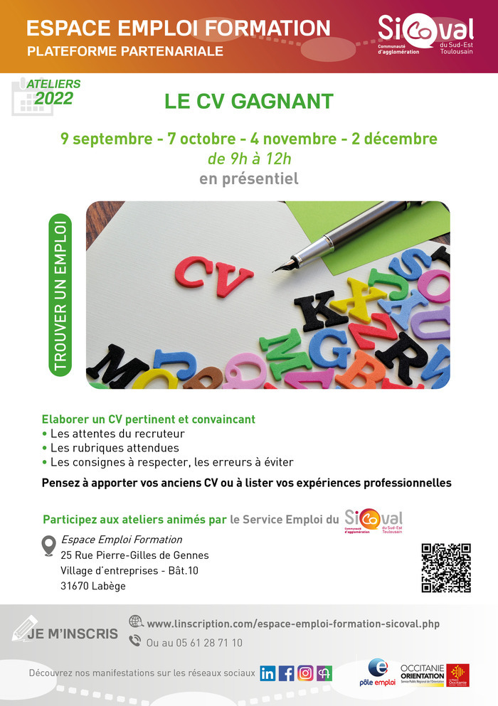 Le CV gagnant en présentiel