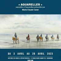 Exposition " Aquarelles" Marie-Claude Canet