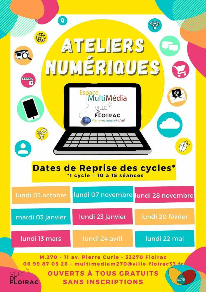 Dates de reprise des Cycles Ateliers