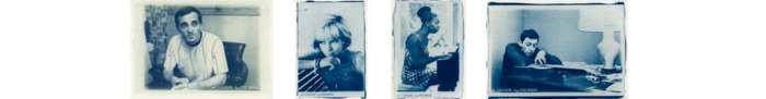 Tirage Cyanotype Gainsbourg
